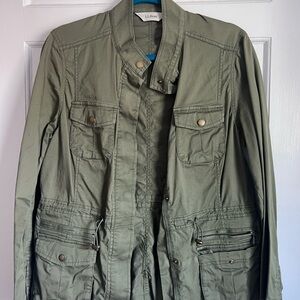 L.L. Bean Green Utility Jacket with Adjustable Waist
